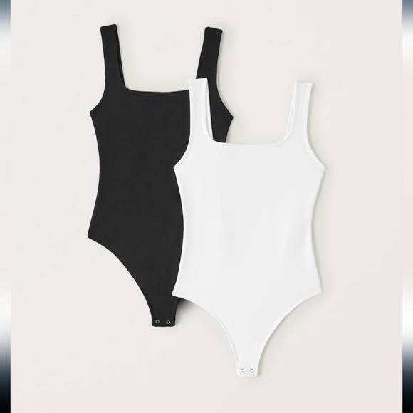 Abercrombie & Fitch Tops - Abercrombie Seamless Fabric Tank Bodysuit SET of 2 - NWOT